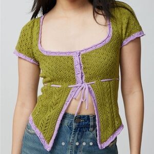 Urban Outfitters Babydoll Flyaway Sweater